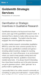 Mobile Screenshot of goldsmithstrategicservices.com